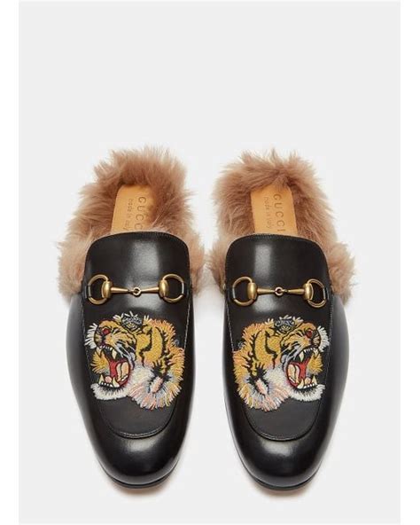 gucci fur slip ons|Gucci slip ons men.